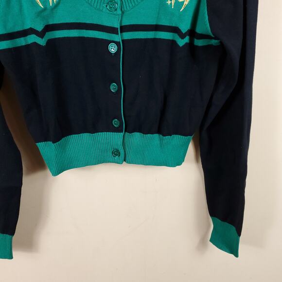 WeLoveFine x Marvel Loki Helm Vintage Sweater Crop Cosplay Size M - Picture 3 of 12